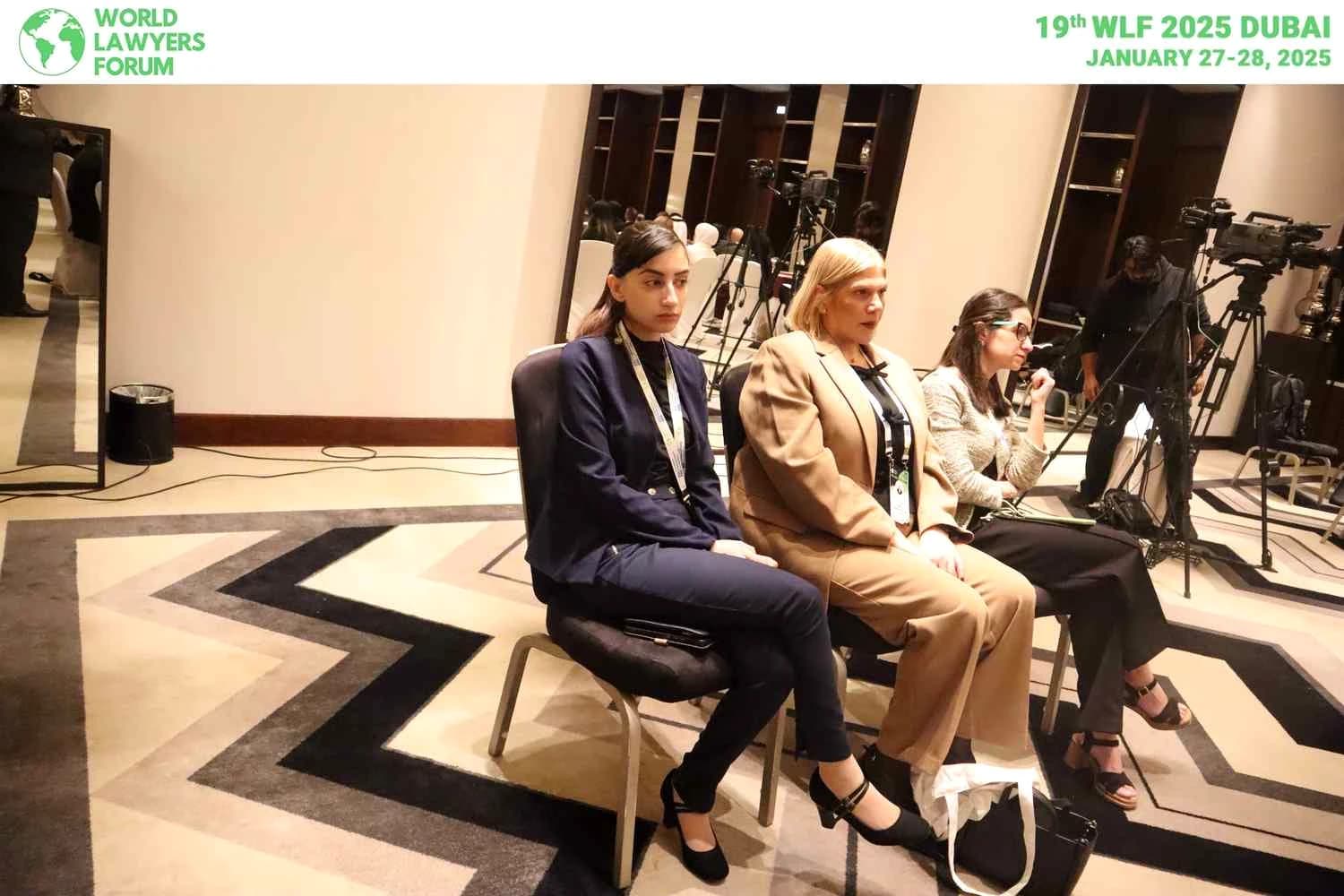 Panelists speaking at WLF Dubai 2025