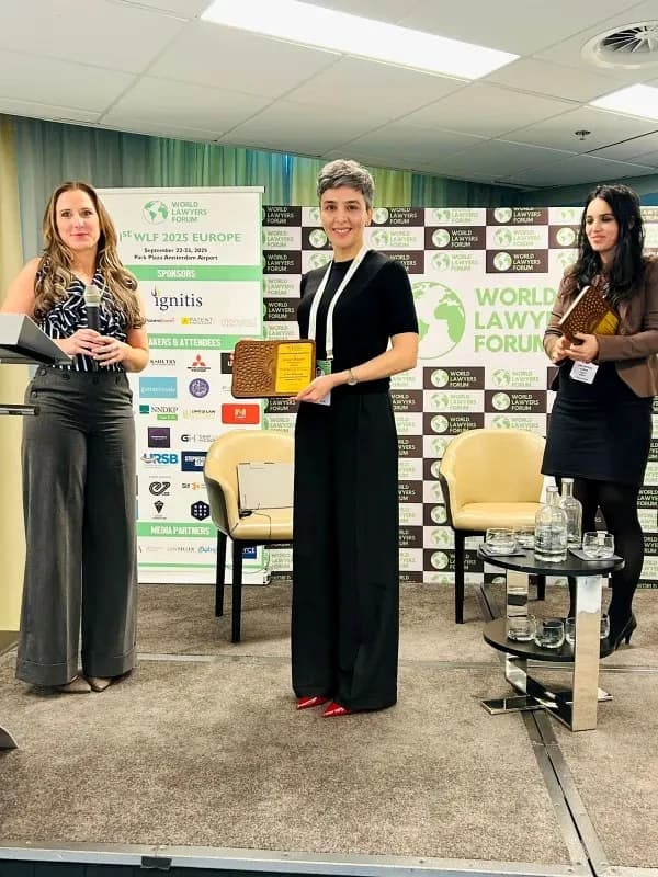 Award presentation at WLF Europe 2025
