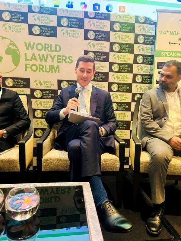 Speakers in conversation at WLF Singapore 2026