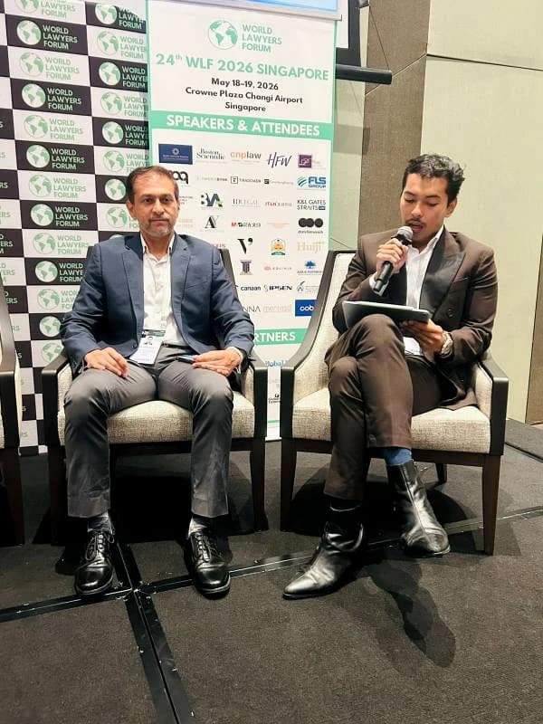 Panelists exchanging views at WLF Singapore 2026
